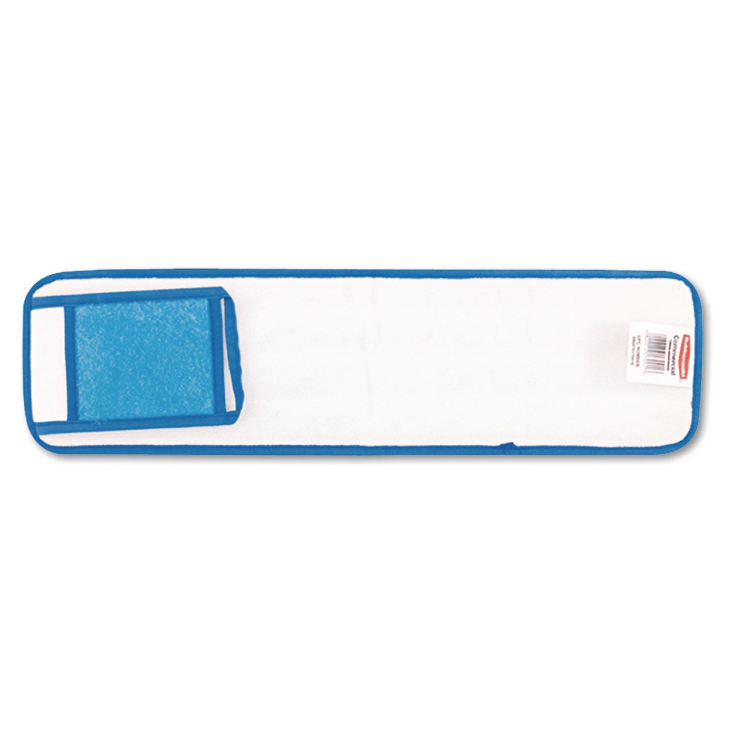 Microfiber Wet Mopping Pad, 24" Long, Split Nylon/Polyester Blend, Blue