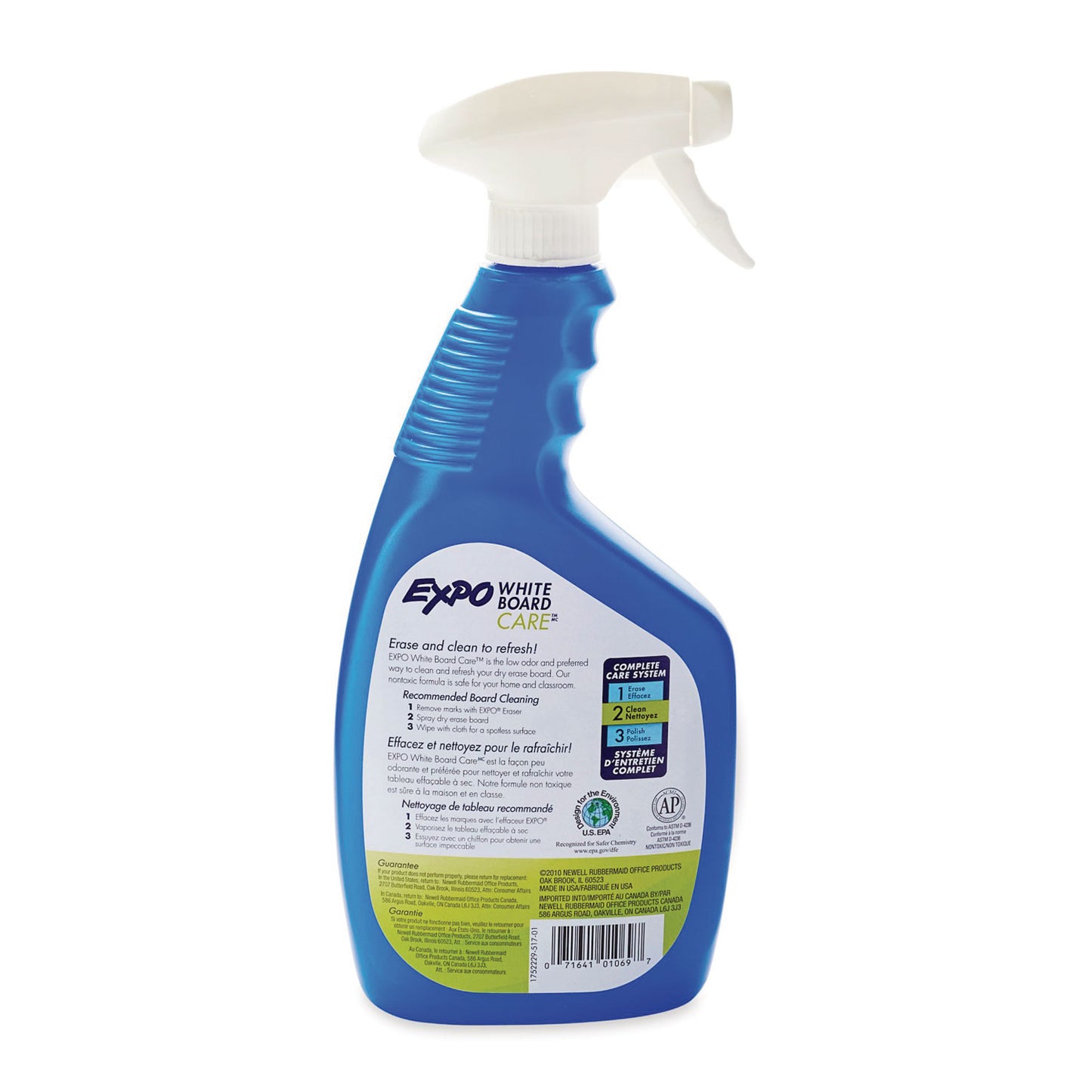 White Board Care Dry Erase Surface Cleaner, 22 Oz Spray Bottle