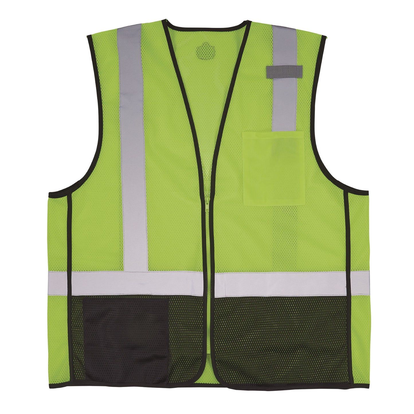 GloWear 8210Z Hi-Vis Class 2 Mesh Vest, Polyester, Small to Medium, Lime