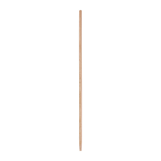 Tapered End Broom Handle, Lacquered Wood, 1.13" dia x 54", Natural