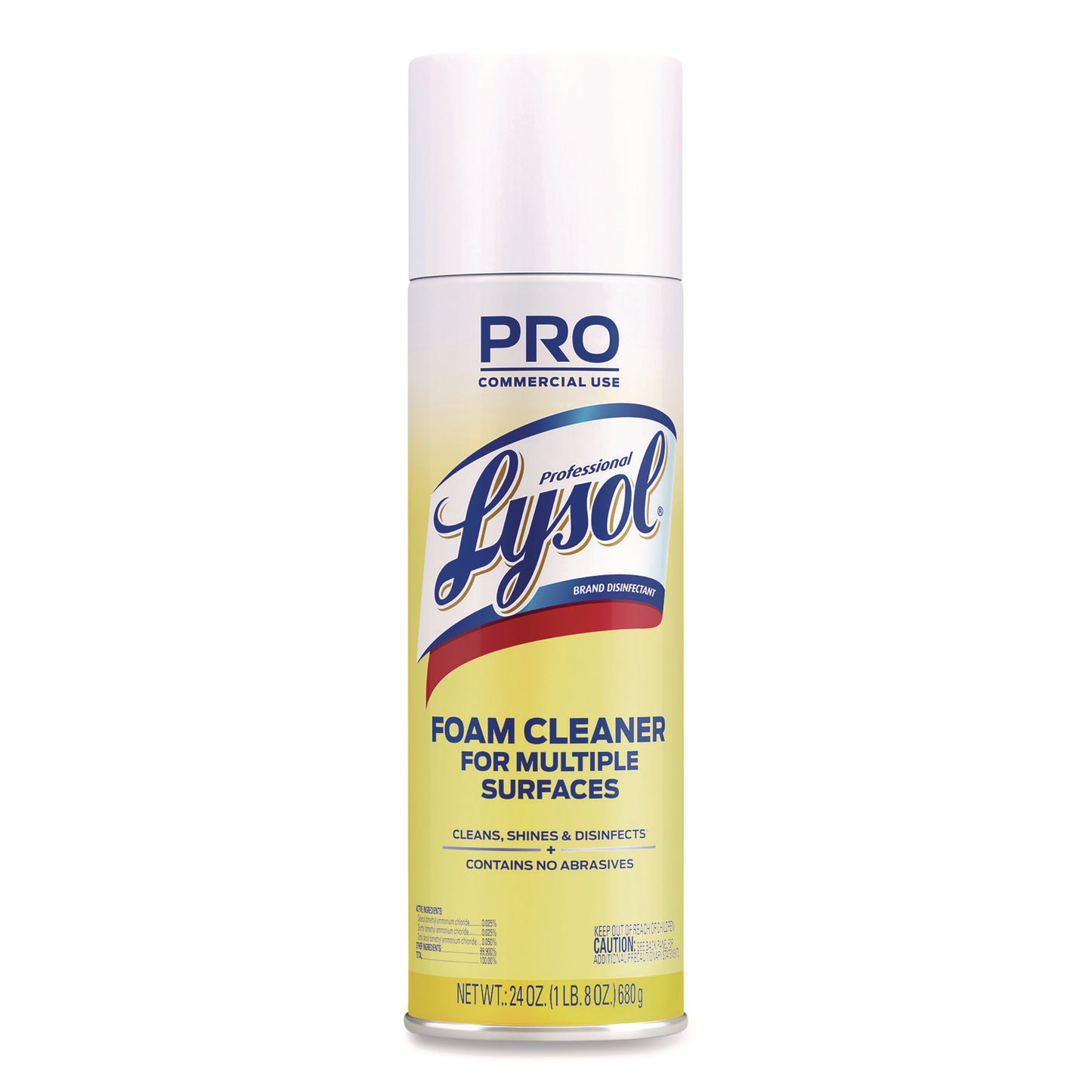 Disinfectant Foam Cleaner, Fresh Scent, 24 oz Aerosol Spray