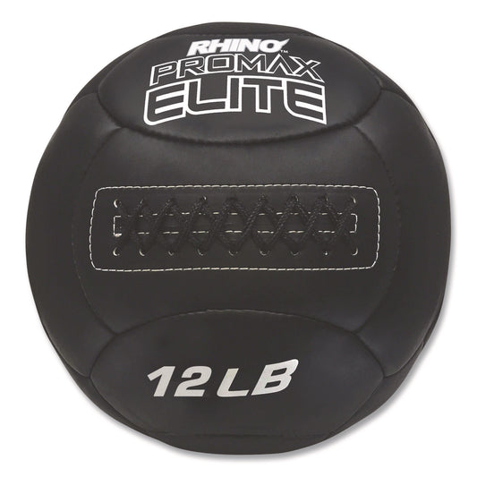 Rhino Promax Elite Medicine Ball, 12 lb, Black