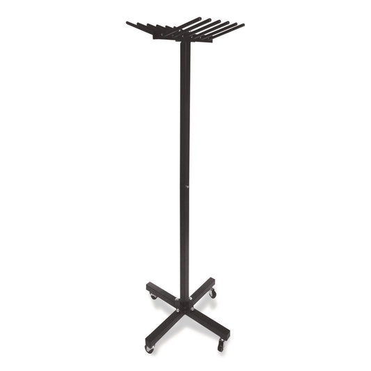 Portable Jump Rope Metal Rack, 23" x 23" x 65", Black