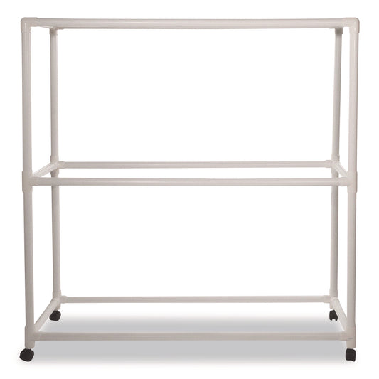 9 Ball ABS Storage Cart, Plastic, 132 lb Capacity, 19 x 62 x 67, White