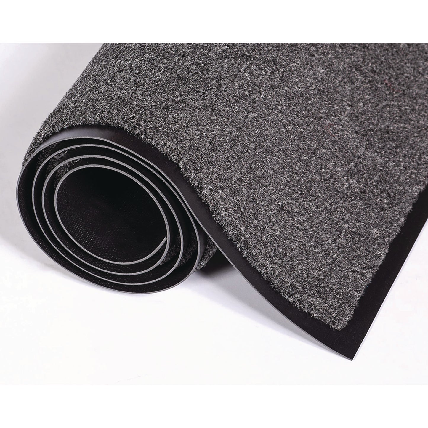 Rely-On Olefin Indoor Wiper Mat, Rectangular, Charcoal Gray Cut Pile Surface, 48" x 72"