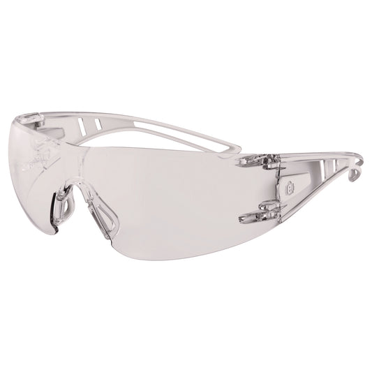 Skullerz VORDR Safety Glasses, Frameless, Clear Single Lens, 12/Pack