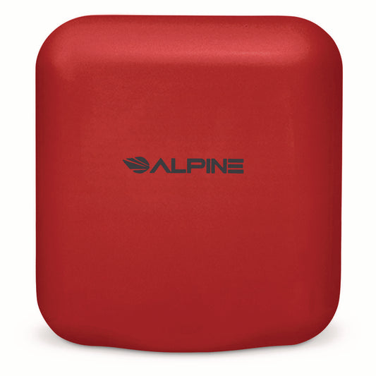 Hemlock Commercial Automatic 120V Hand Dryer, 6.68 x 11.41 x 12.31, Red