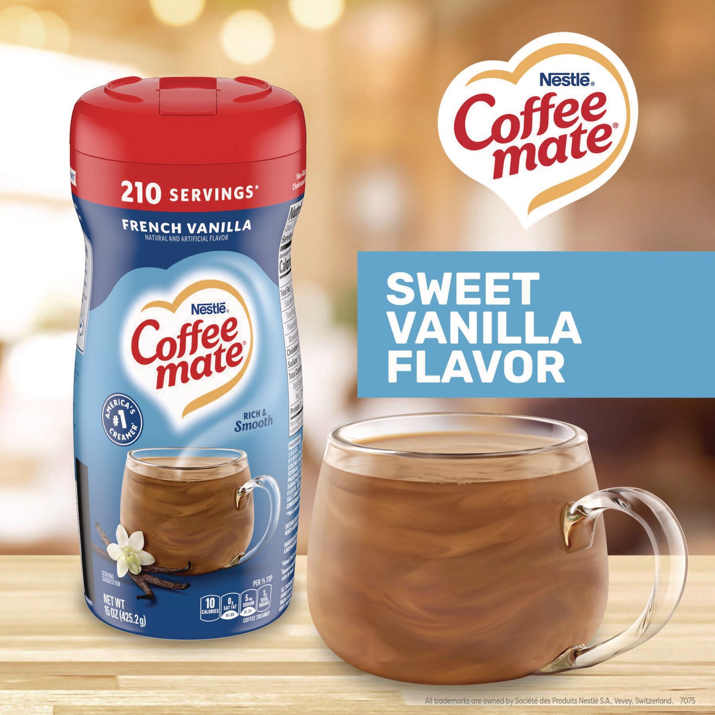 French Vanilla Powdered Creamer, 15 oz. Canister