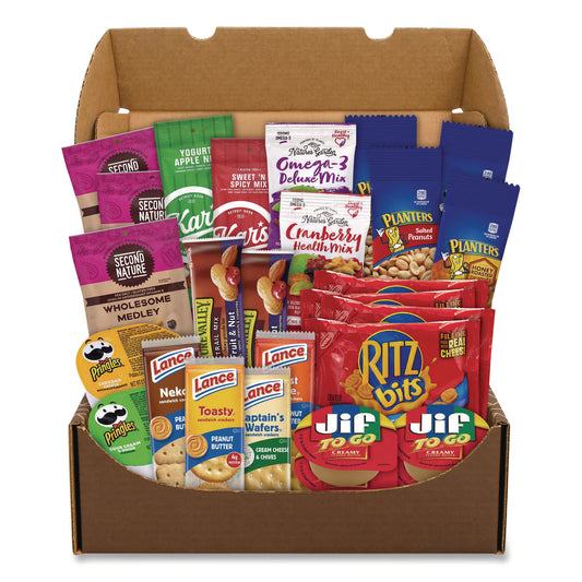 On The Go Snack Box, 27 Assorted Snacks/Box