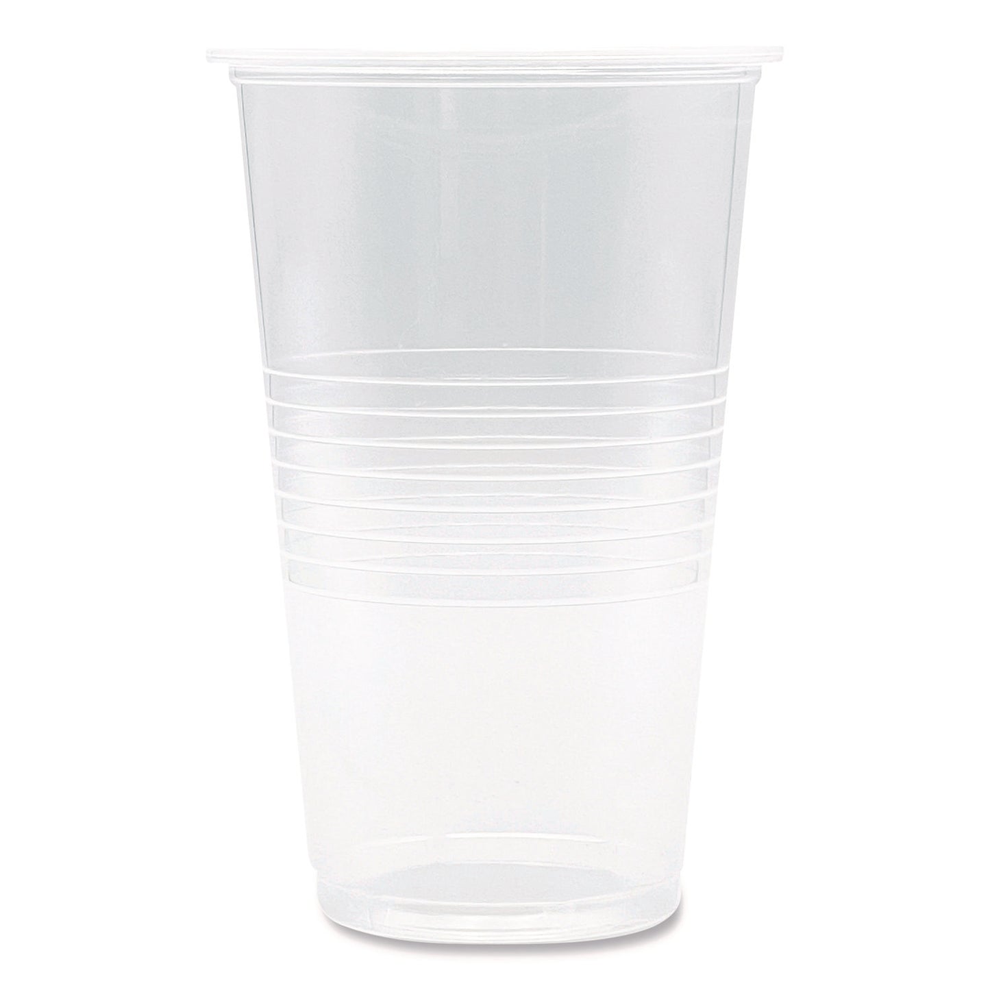 Translucent Plastic Cold Cups, 20 oz, Clear, 50/Pack
