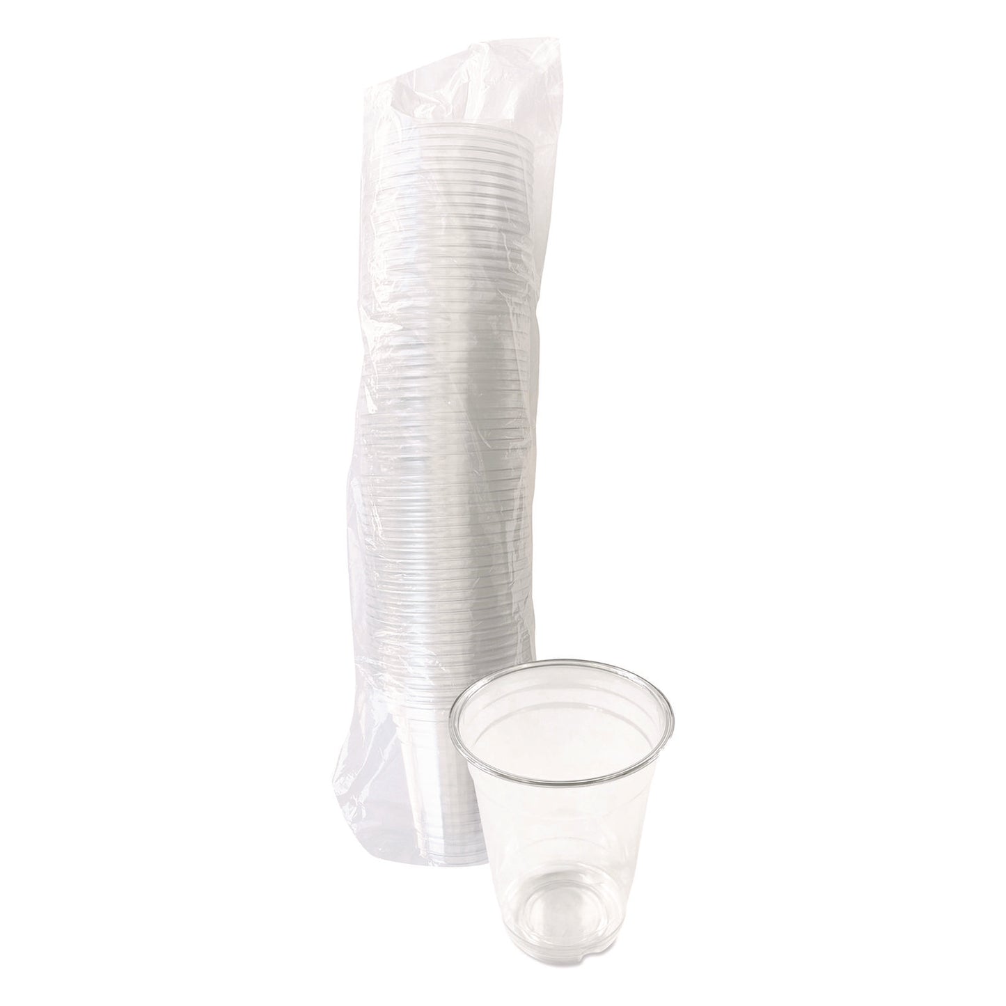 Clear Plastic PET Cups, 14 oz, 50/Pack