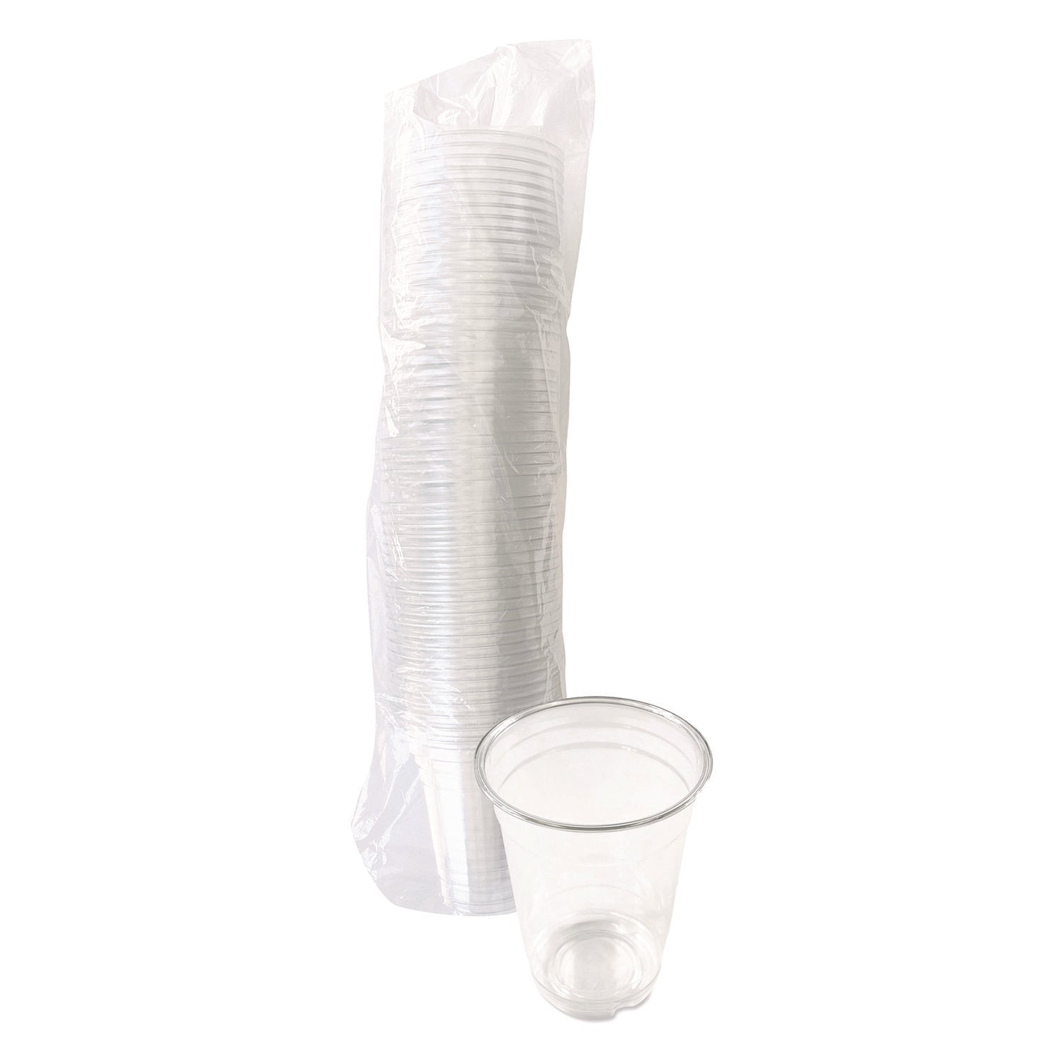 Clear Plastic PET Cups, 14 oz, 50/Pack
