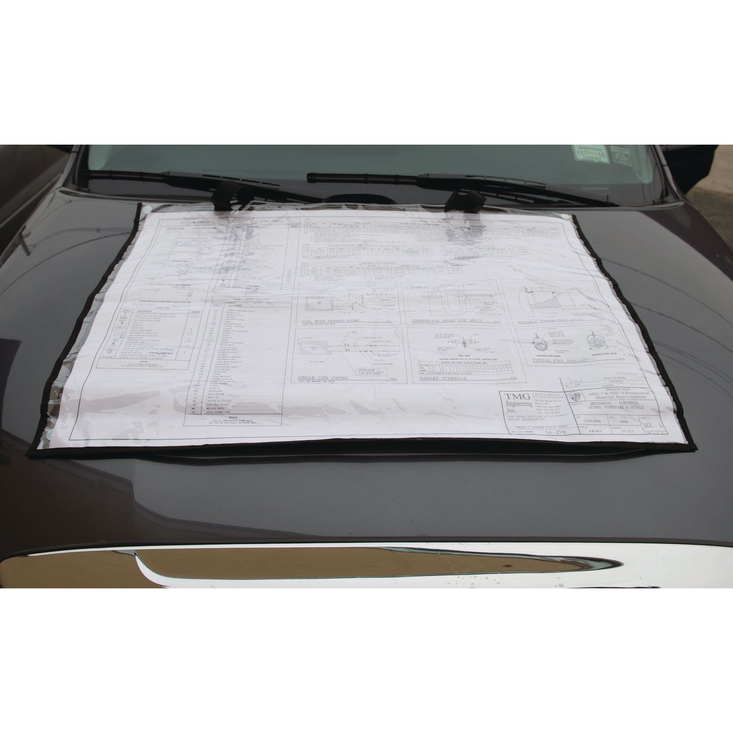 Large Document Protection Blueprint Plan Holder, Holds ARCH D (24" x 36"), Clear