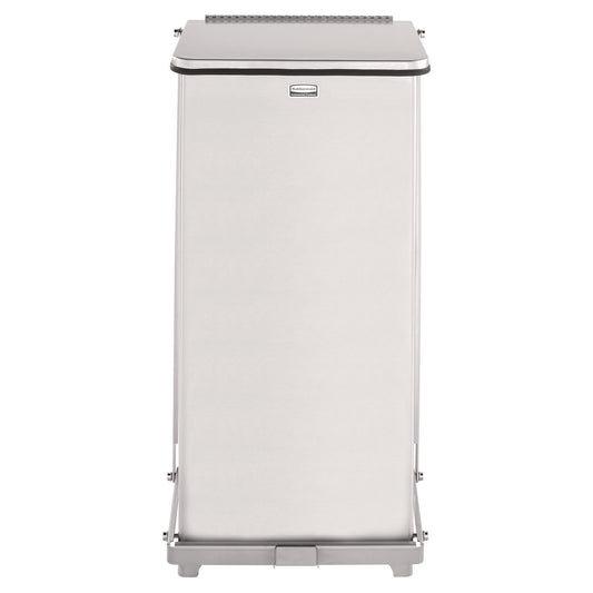 Defenders Heavy-Duty Steel Step Can, 6.5 gal, Stainless Steel