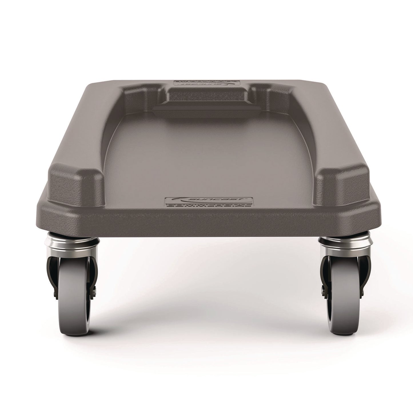 23 Gallon Resin Slim Trash Can Dolly, 11.88" x 20.78" x 6.18", Gray