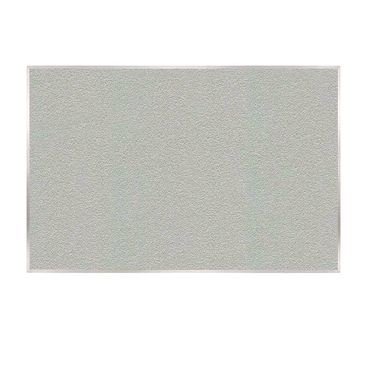 Vinyl Bulletin Board with Aluminum Frame, 87.91" x 48.5", Silver Surface, Satin Aluminum Frame