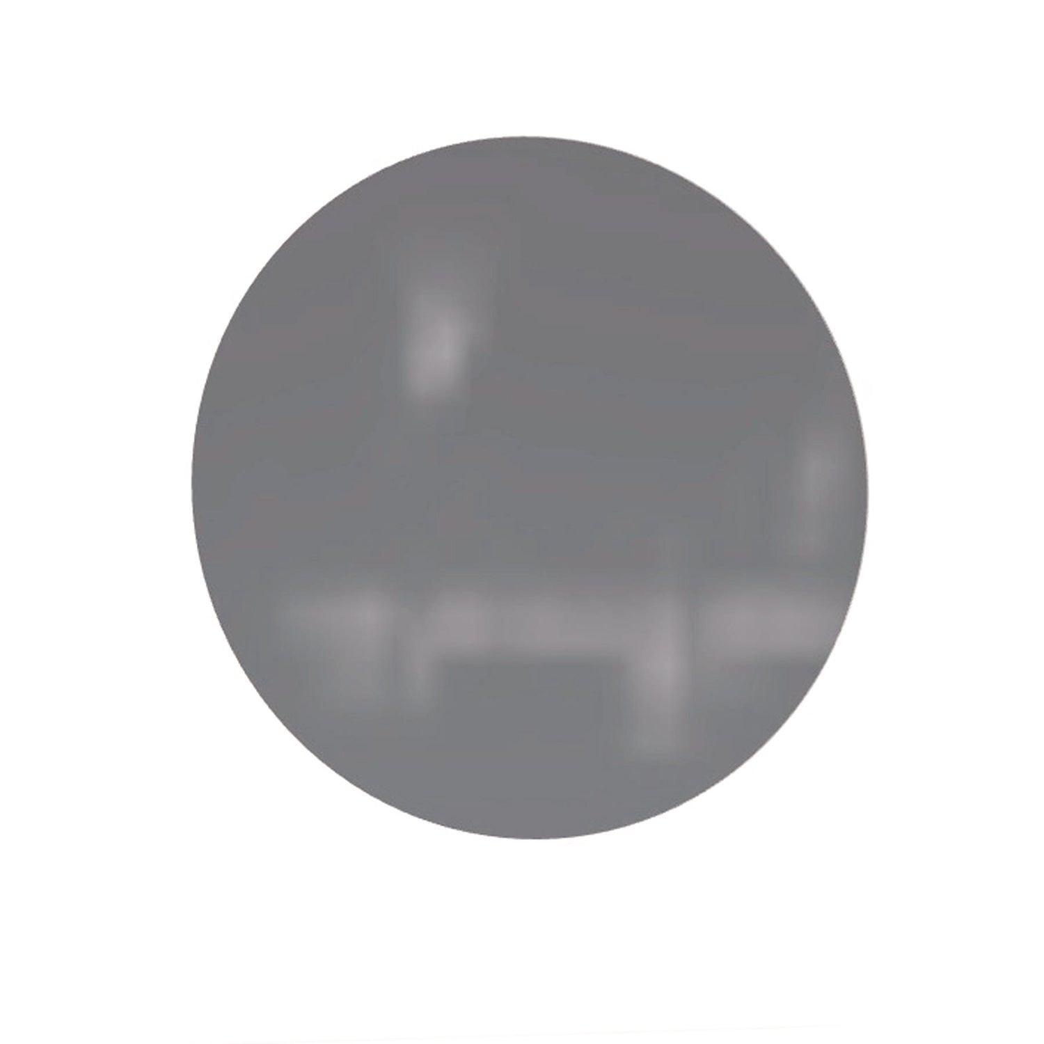 Coda Low Profile Circular Non-Magnetic Glassboard, 24 x 24, Smoke Surface