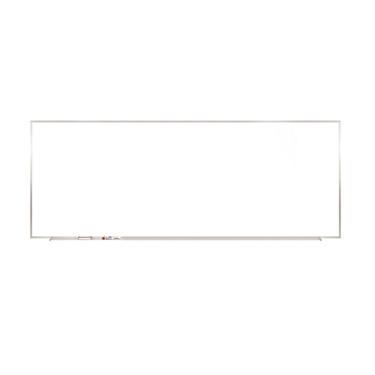 M1 Porcelain Magnetic Whiteboard, 87.91" x 48.5", White Surface, Satin Aluminum Frame