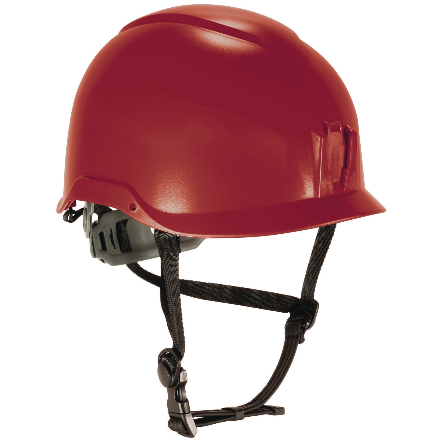 Skullerz 8976 Class E Safety Helmet, Brimless, 6-Point Standard Ratchet Suspension, One Size Fits Most (6.5 to 8), Red