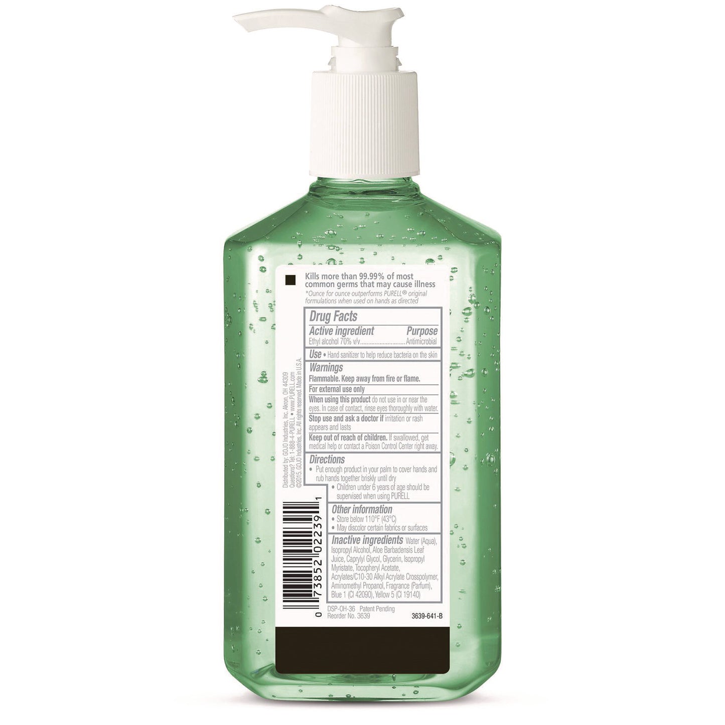 Advanced Hand Sanitizer Soothing Gel, 12 oz Pump Bottle, Fresh Scent