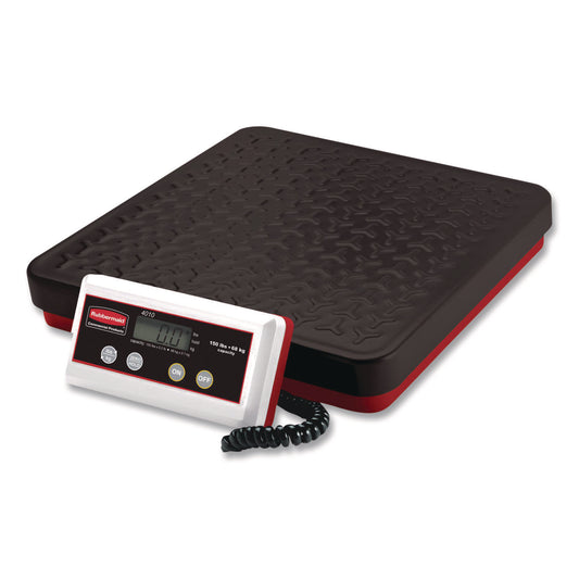 Digital Receiving Scale, 150 lb Capacity, Black/Red