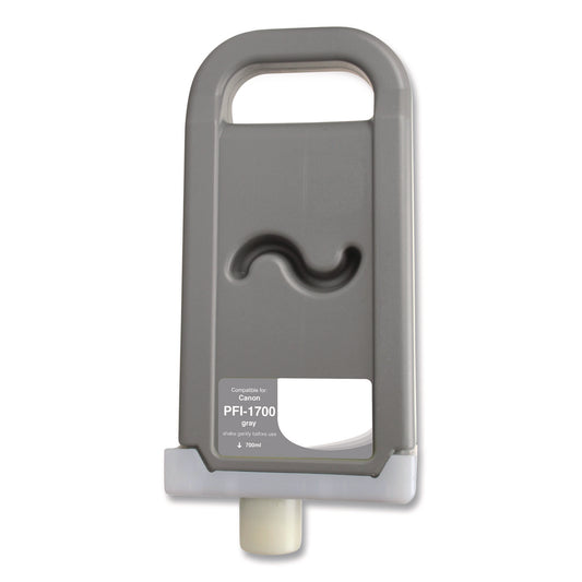 Compatible Gray Ink, Replacement for PFI-1700 (0781C001AA), 700 mL