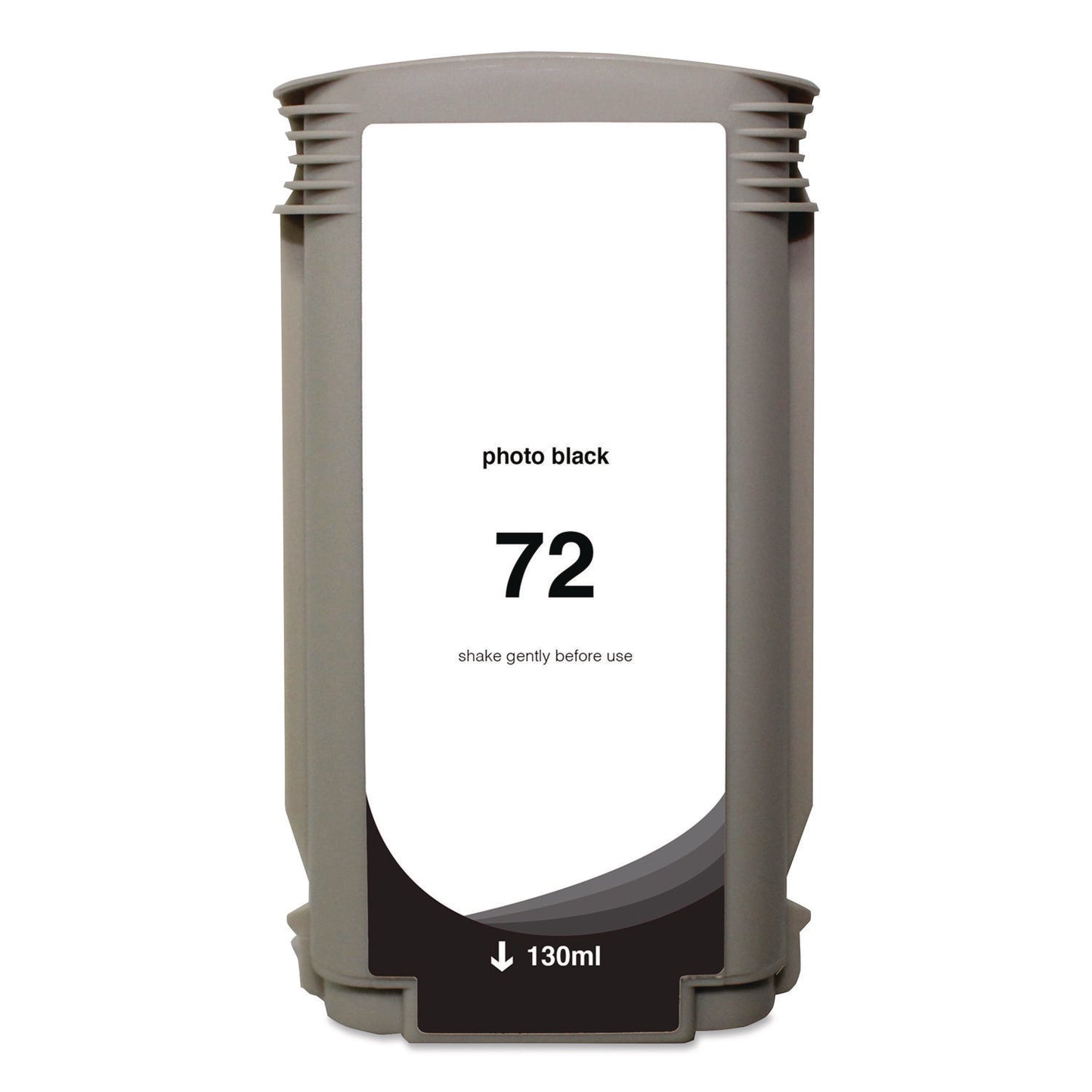 Remanufactured Photo Black High-Yield Ink, Replacement for 72 (C9370A), 130 mL