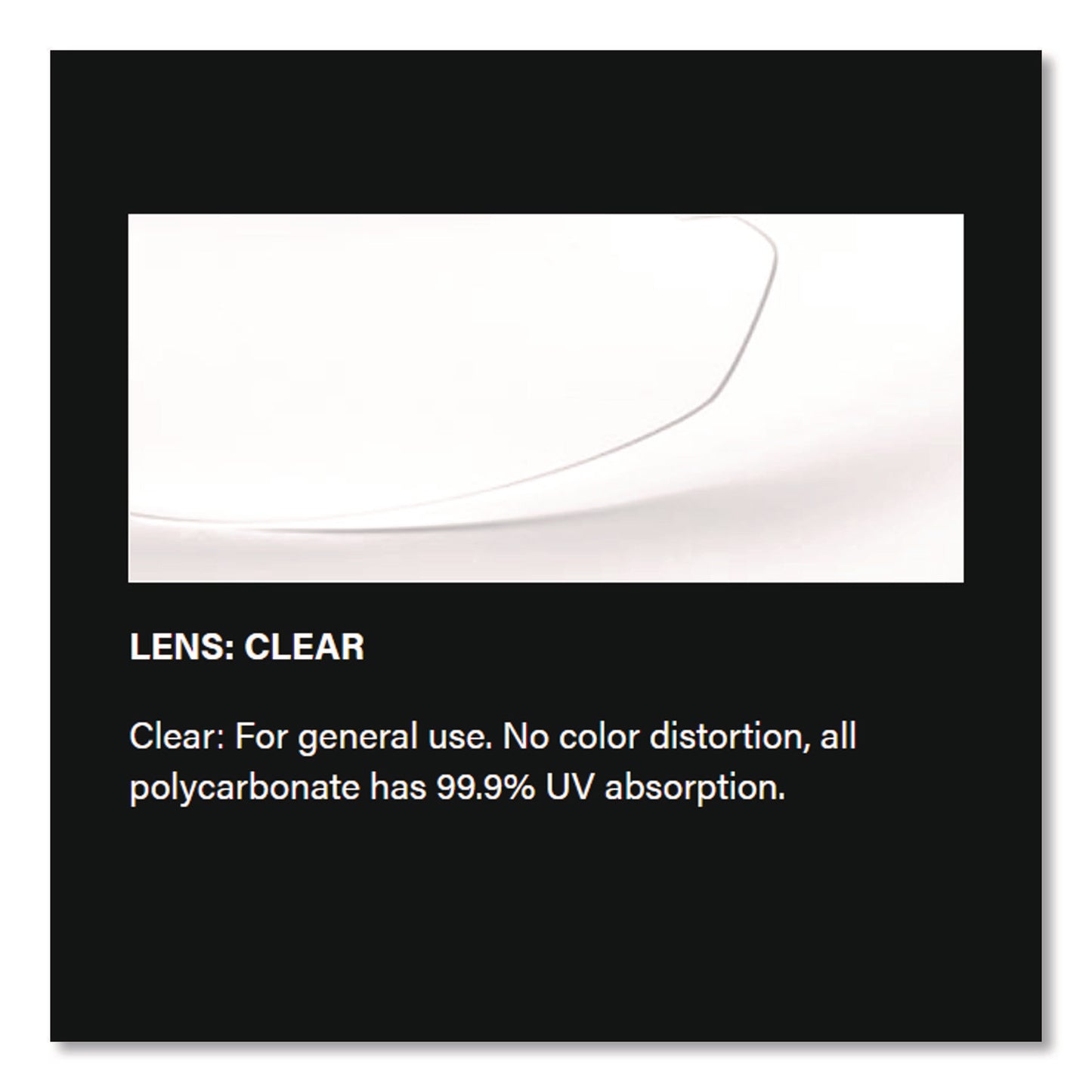 Zenon Z-Lyte Safety Glasses, Frameless, Clear Single Lens