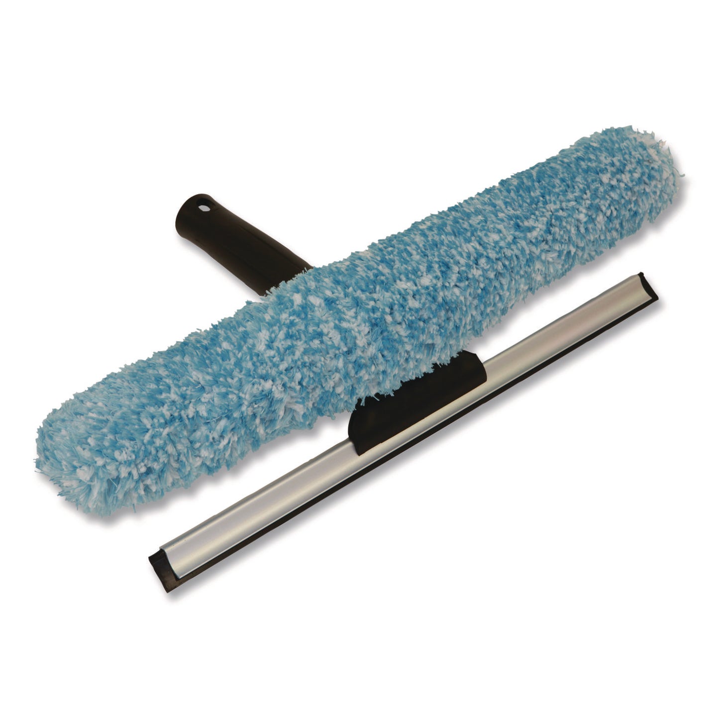 Window Cleaning Kit, 12" Wide Combo Washer/Squeegee, 8 ft Extension Pole, 4" Wide Scraper with 8" Handle
