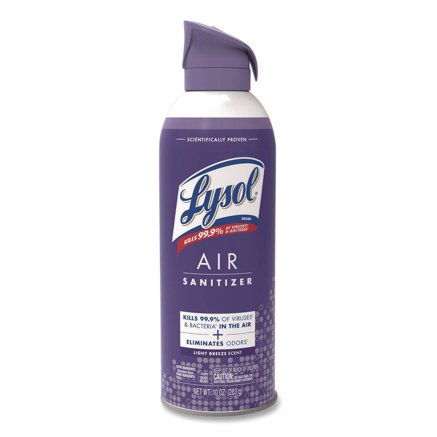 Air Sanitizer Spray, Light Breeze Scent, 10 oz Aerosol Spray