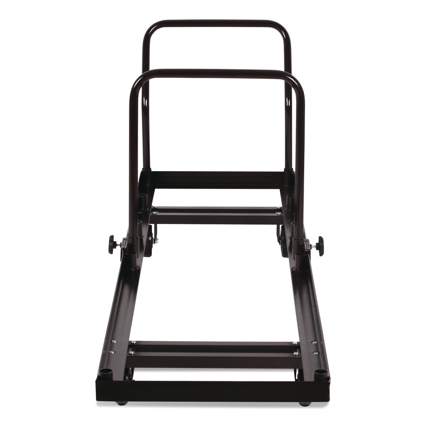 Folding Chair Dolly For Vertical Storage, Metal, 1,100 lb Capacity, 19.25" x 81" x 38.5", Brown