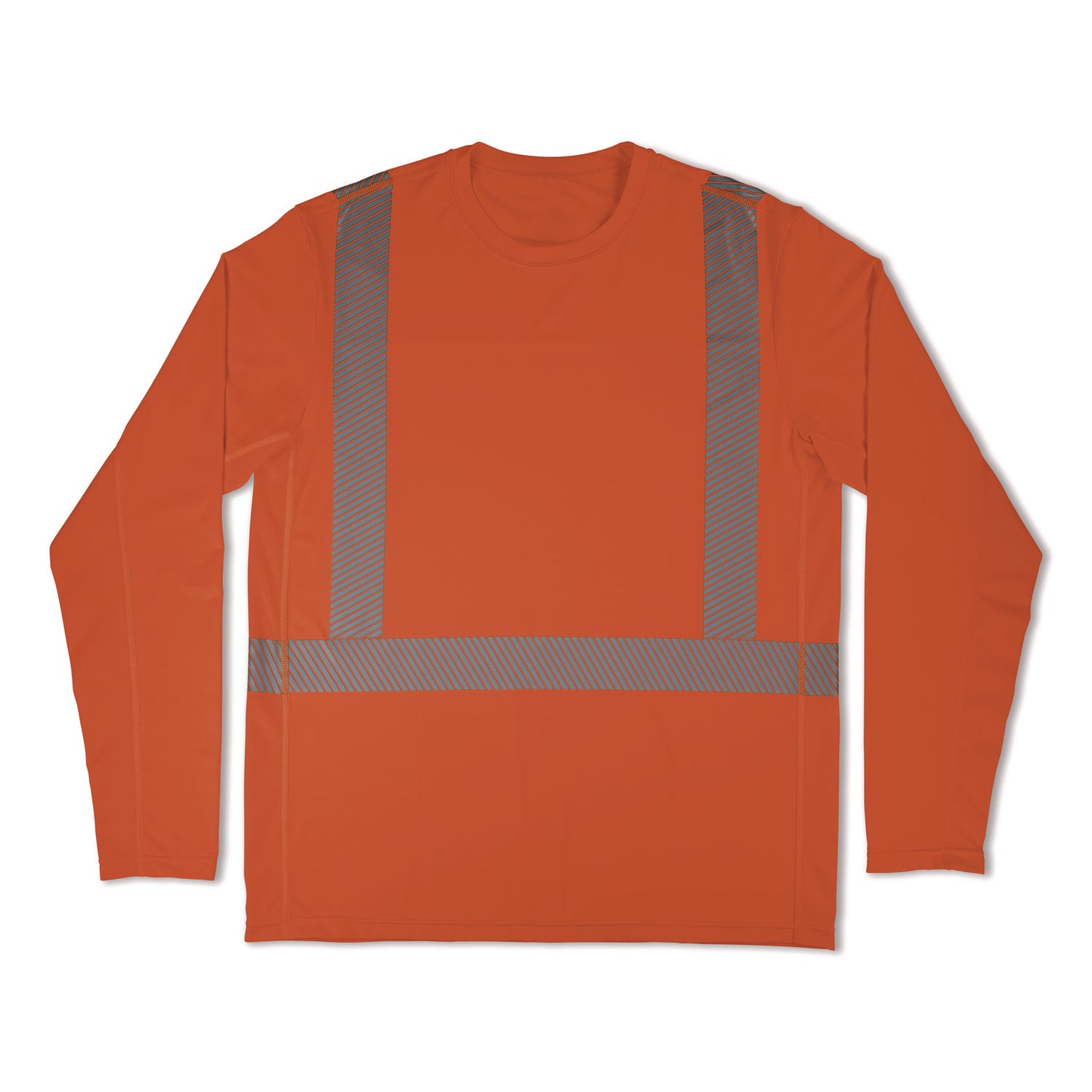 Chill-Its 6688 Type R Class 2 Cooling Hi-Vis Sun Shirt with UV Protection, Small, Orange