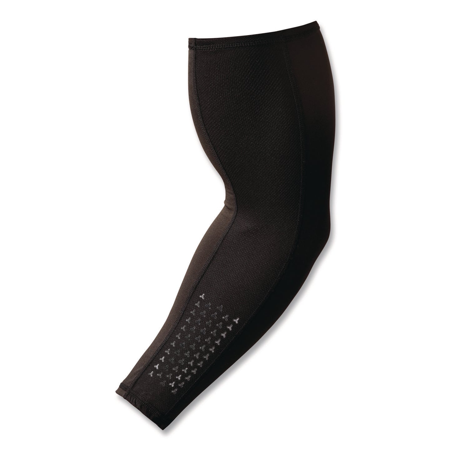 Chill-Its 6691 Cooling Arm Sleeves with Box-Handling Grip, Polyester/Spandex, X-Large, Black, Pair