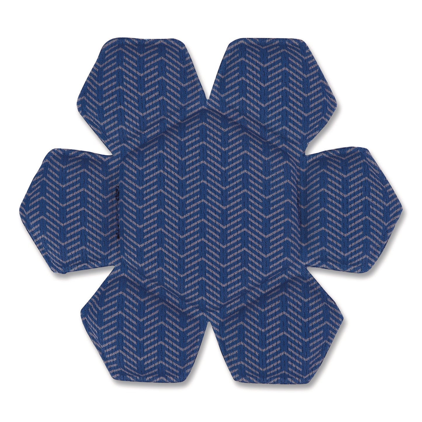 Chill-Its 6612 Hard Hat Cooling Top Pad, 6" dia, Blue, 3/Pack