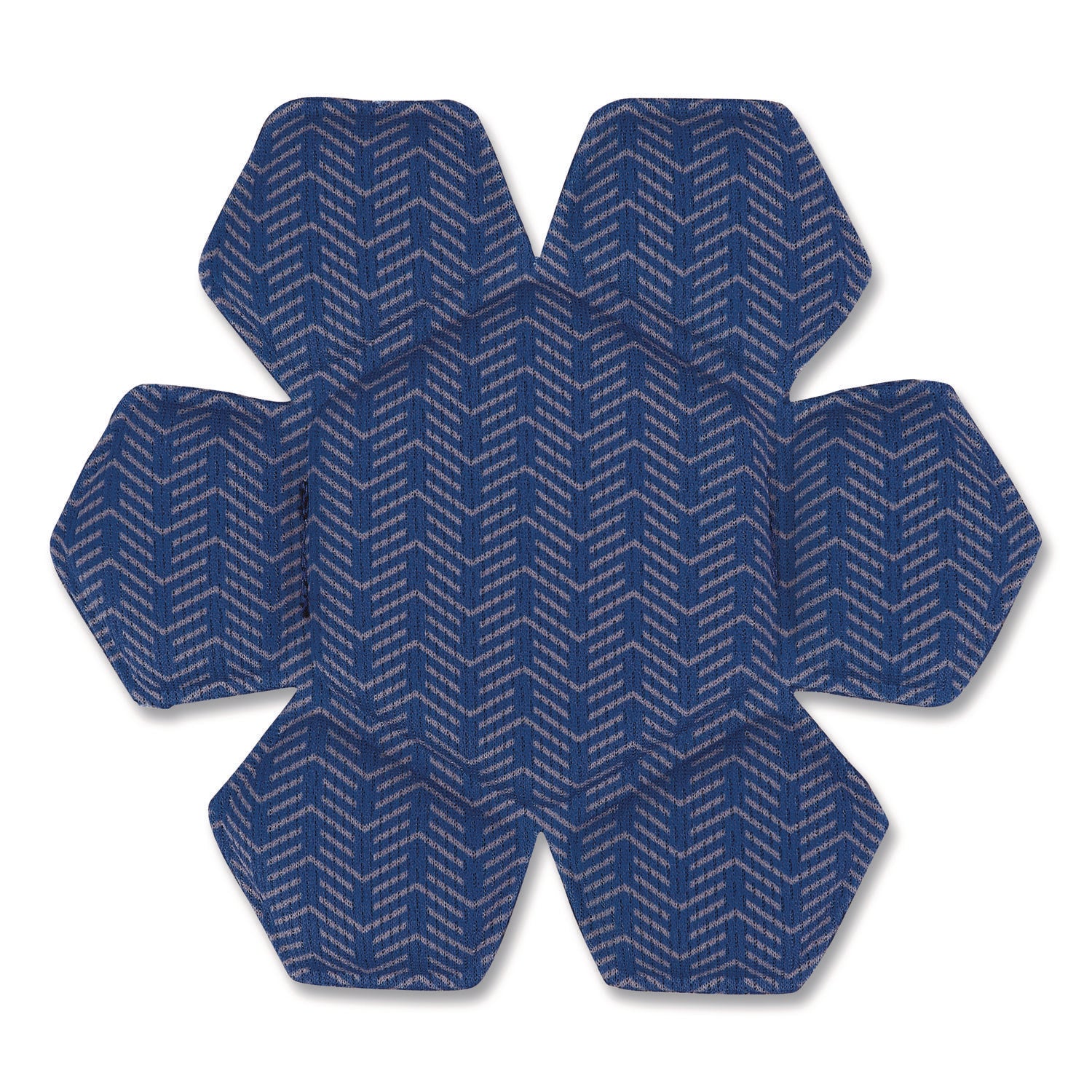 Chill-Its 6612 Hard Hat Cooling Top Pad, 6" dia, Blue, 3/Pack