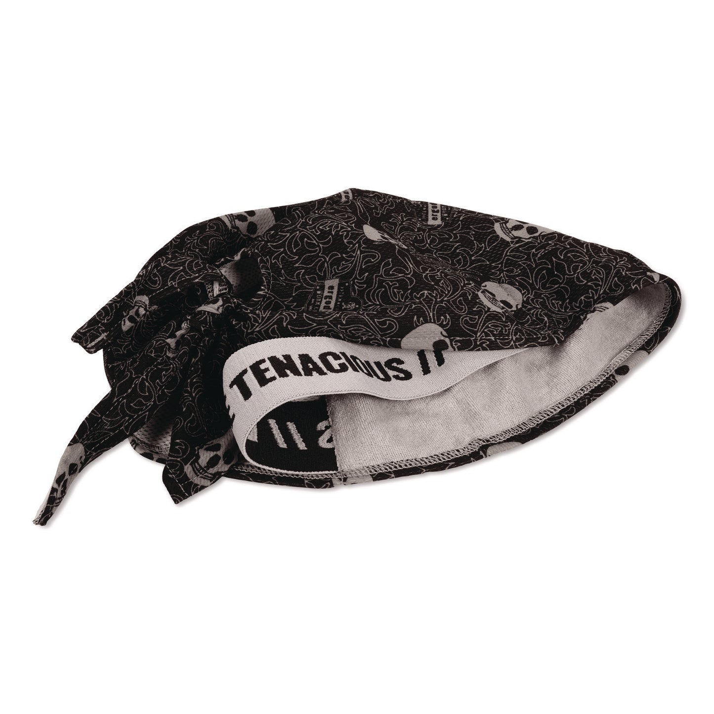 Chill-Its 6615 High-Performance Bandana Doo Rag with Terry Cloth Sweatband, One Size Fits Most, Skulls