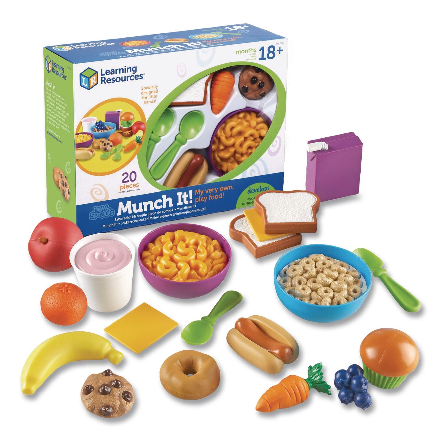 New Sprouts Munch It! Food Set, Pre-K to K, 20 Pieces