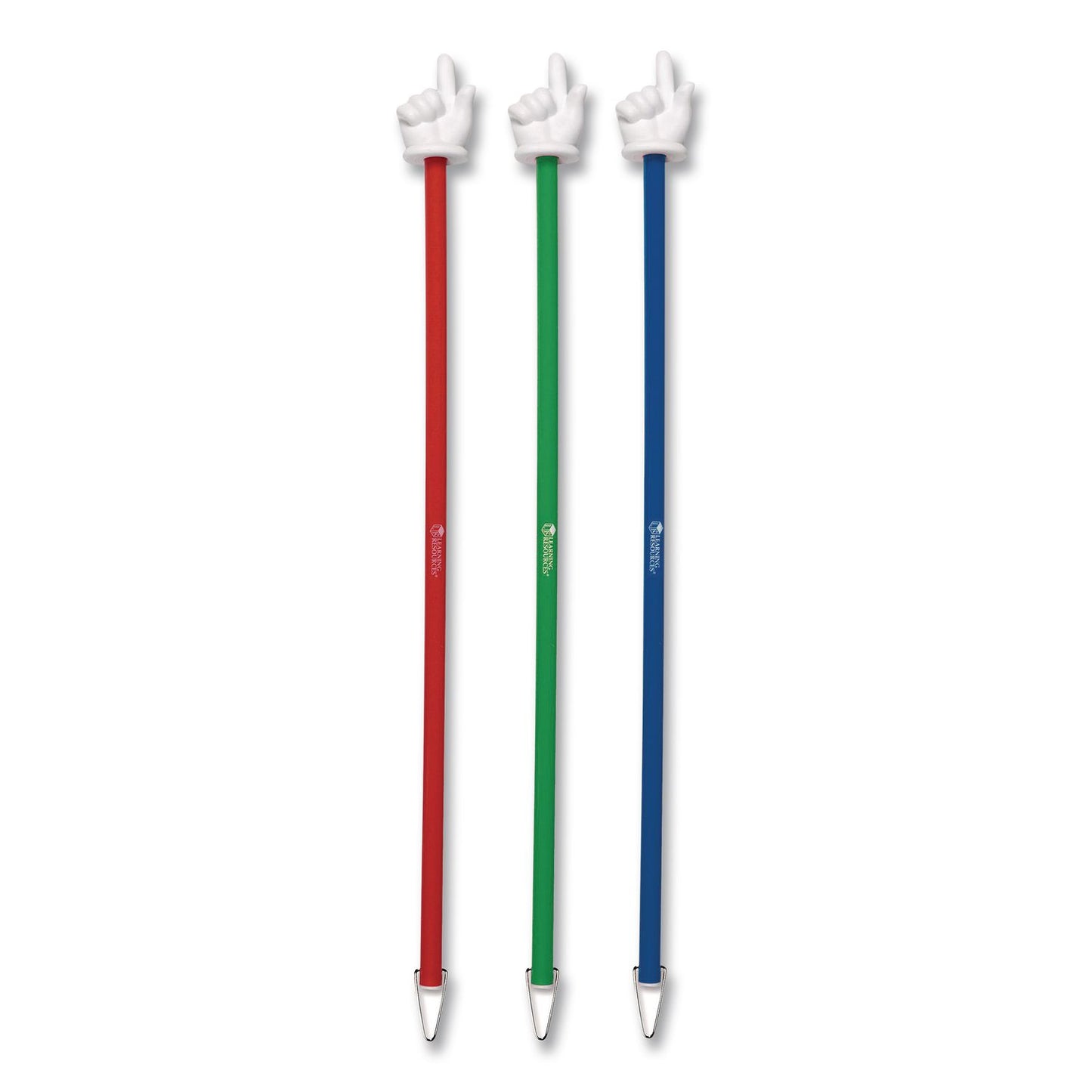 Hand Pointers, Assorted Colors, 3 Pointers