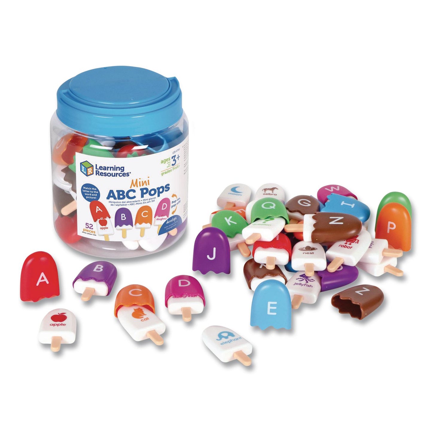 Mini ABC Pops, Pre-K to K, 52 Pieces