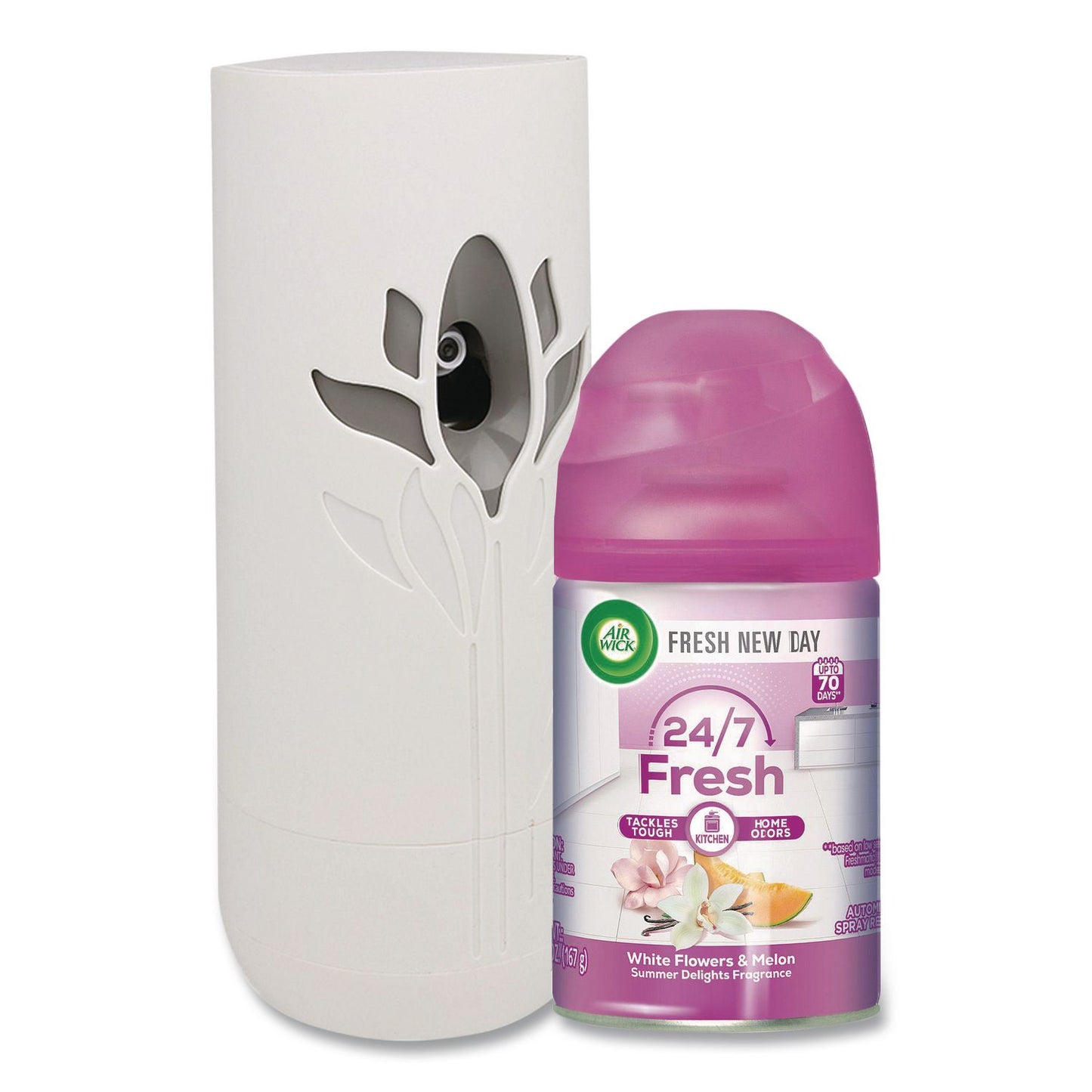 Freshmatic Ultra Automatic Sprayer Starter Kit, 5.89 oz, White Flowers and Melon Summer Delights, Asst Dispenser Color