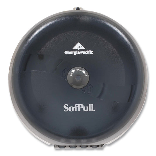 SofPull High-Capacity Center-Pull Bathroom Tissue Dispenser, 10.5 x 6.75 x 10.5, Smoke