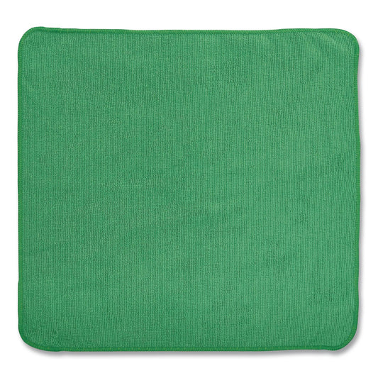 Microfiber Cleaning Cloths, 12 X 12, Green, 24/pack