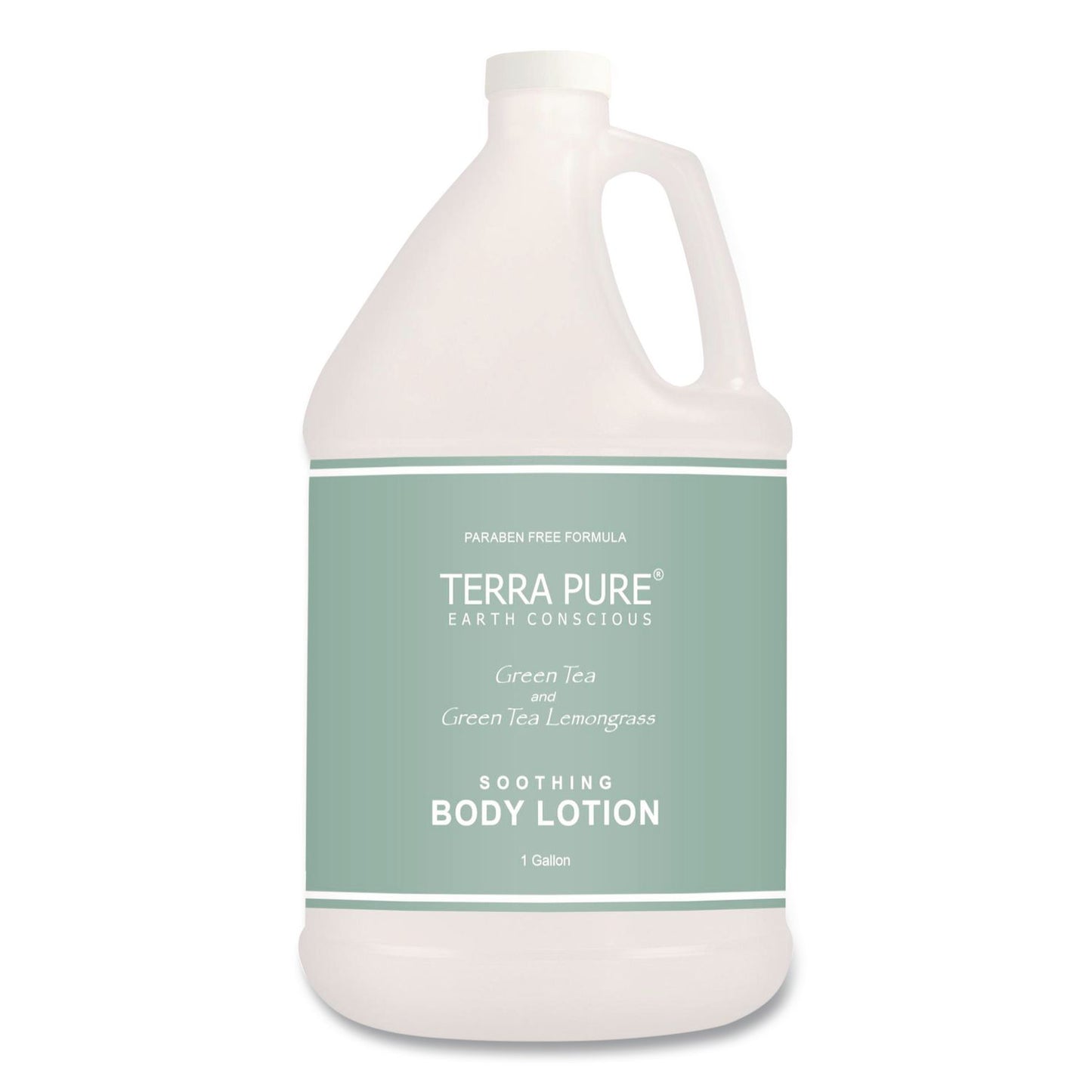 Terra Pure Lotion Gallon, 1 gal Bottle, Green Tea and Lemongrass Scent