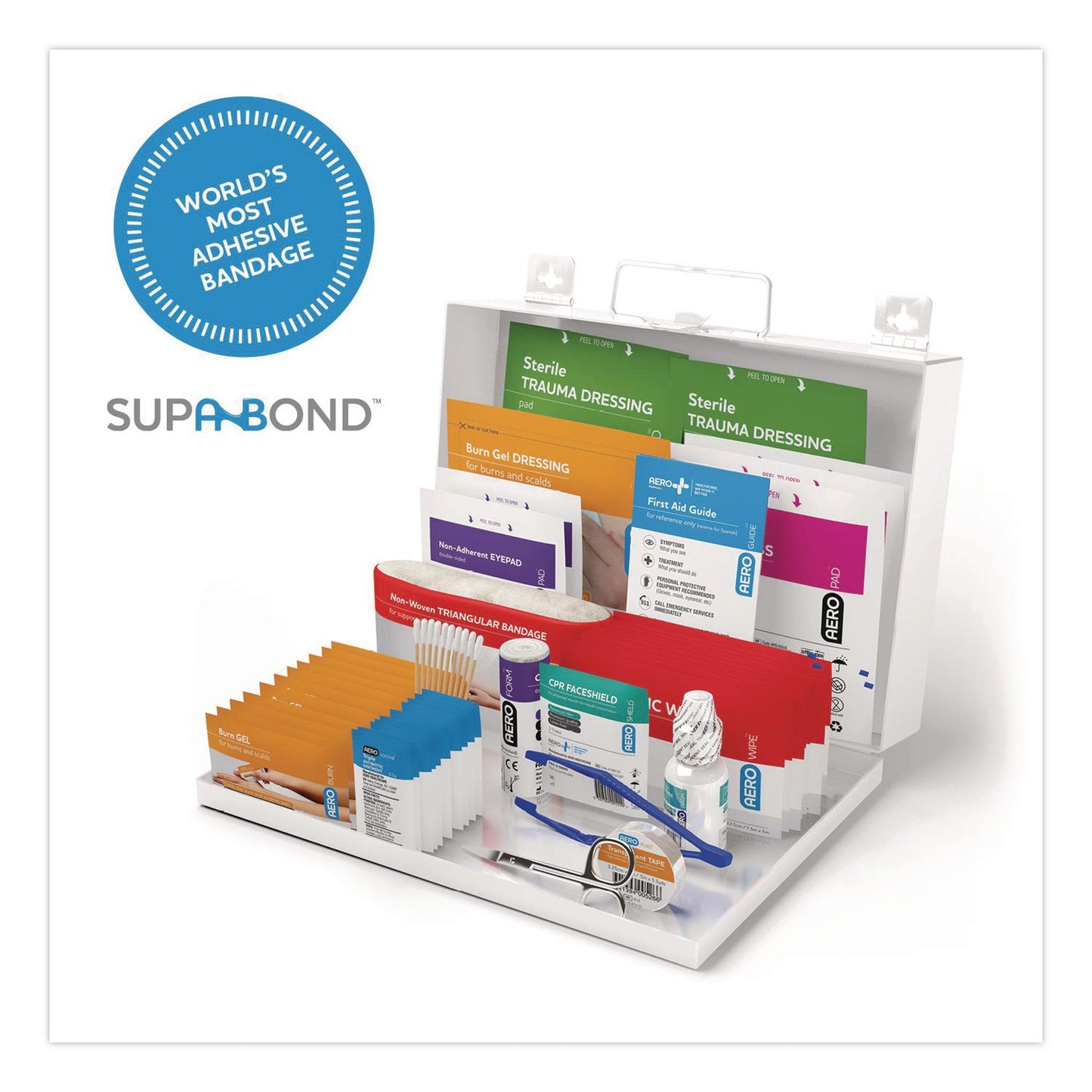 25 Series All Purpose First Aid Kit, 180 Pieces, Metal Case