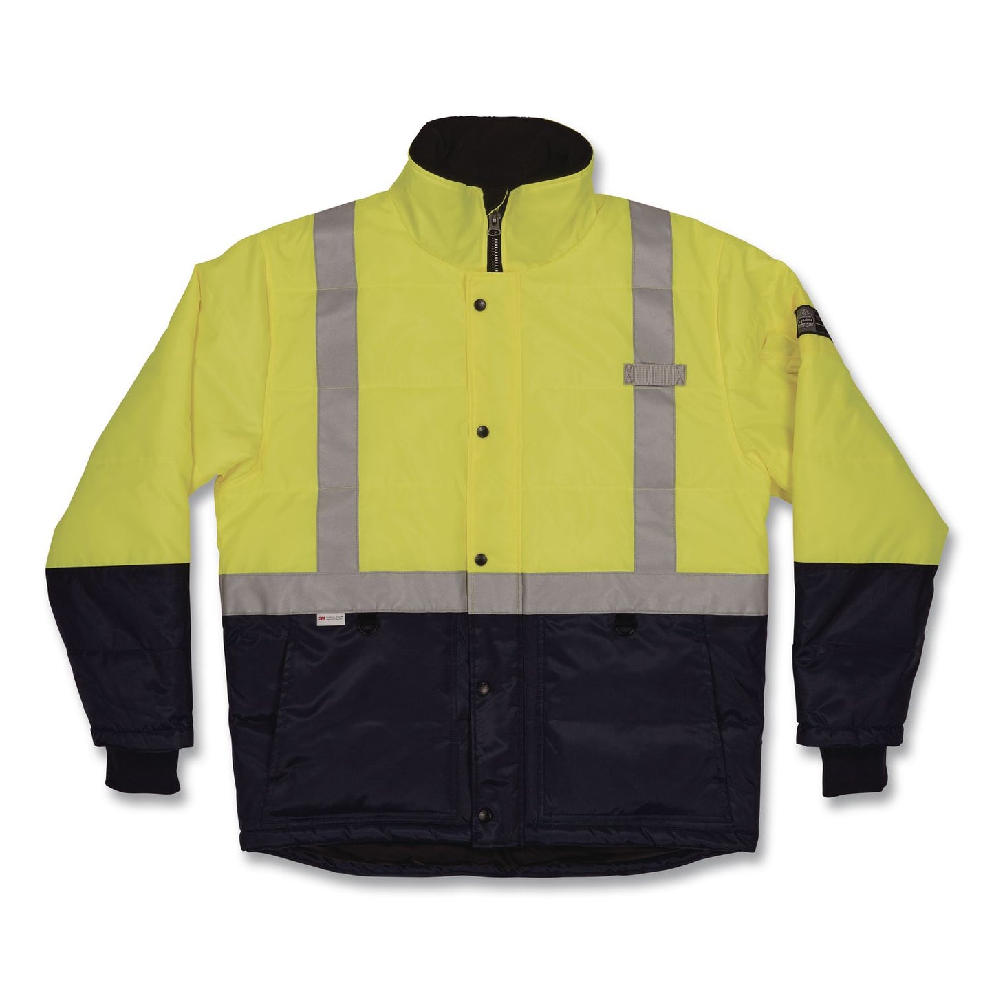 N-Ferno 6478 Class 2 Hi-Vis Freezer Jacket, 3X-Large, Lime