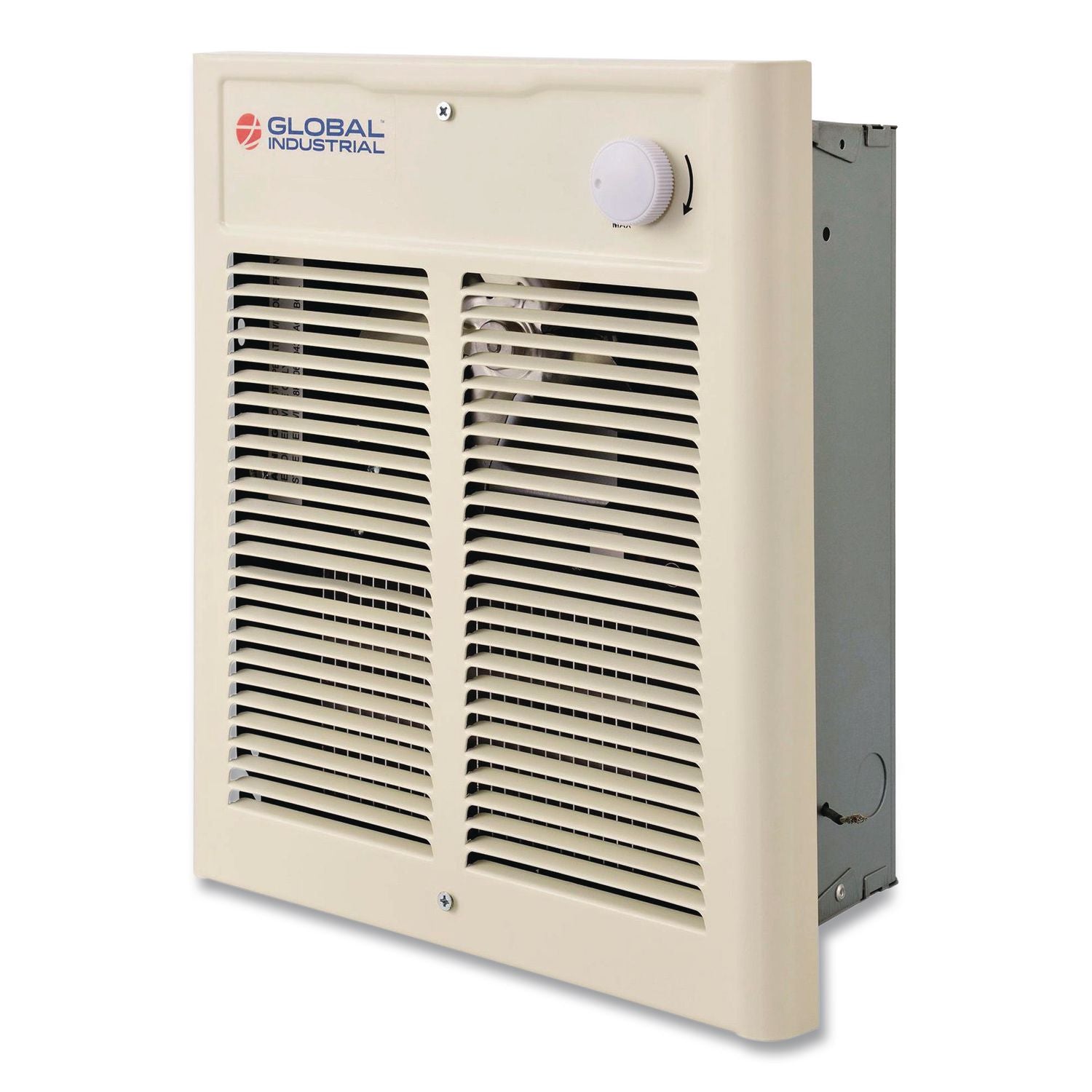 Fan Forced Wall Heater, Shaded Pole Motor, 1,500 W, 10.63 x 4.75 x 12.25, White