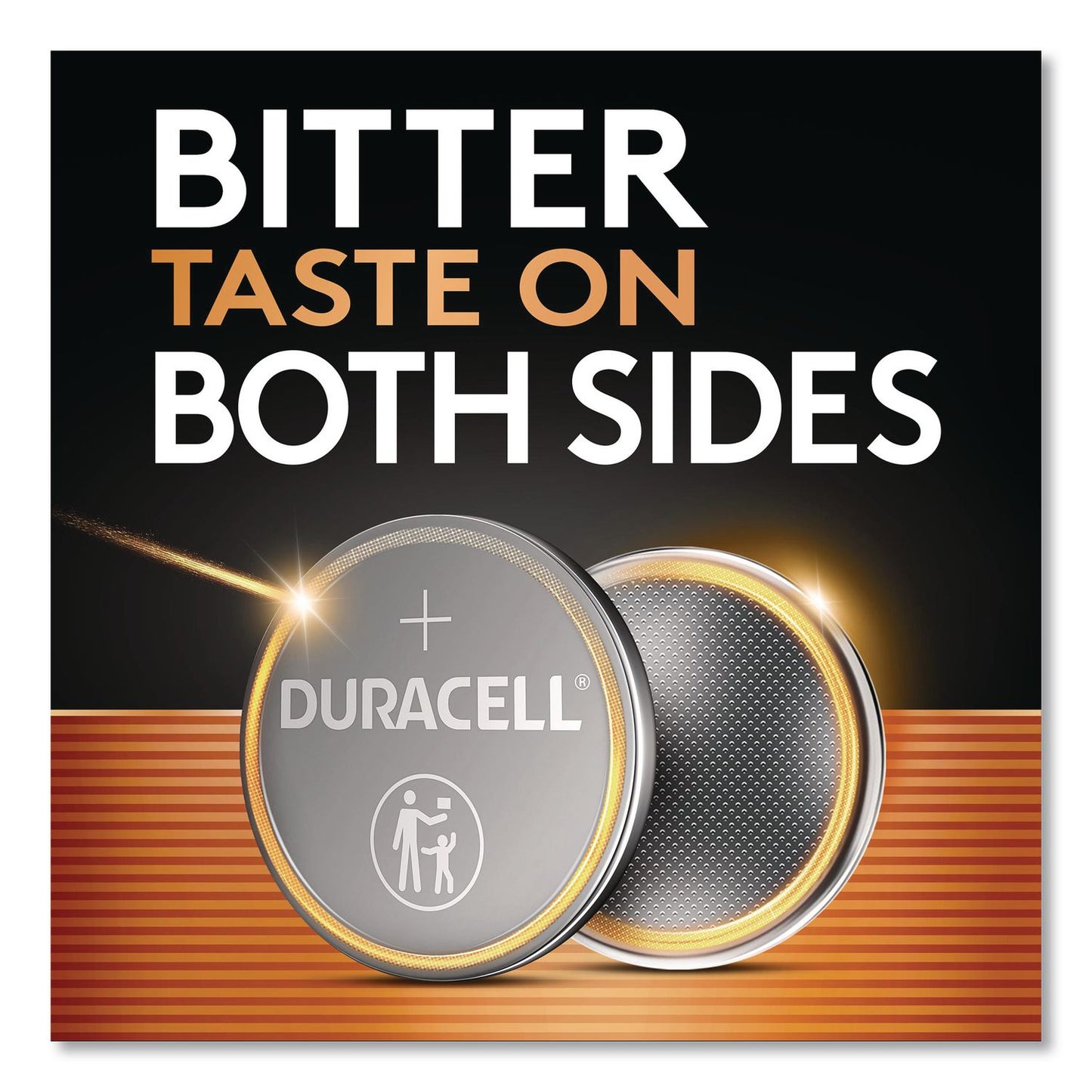 Lithium Coin Batteries With Bitterant, 2016, 2/Pack
