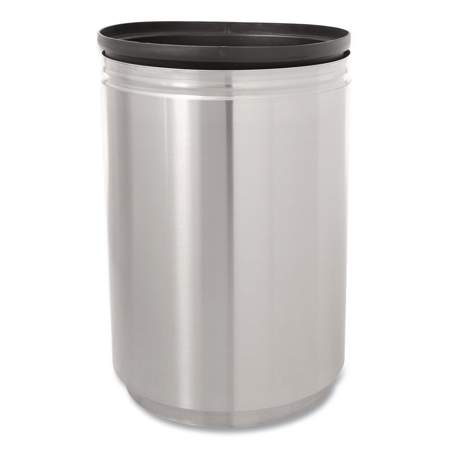 Designer Line Eclipse Waste Receptacle, 30 gal, Steel, Stainless Steel