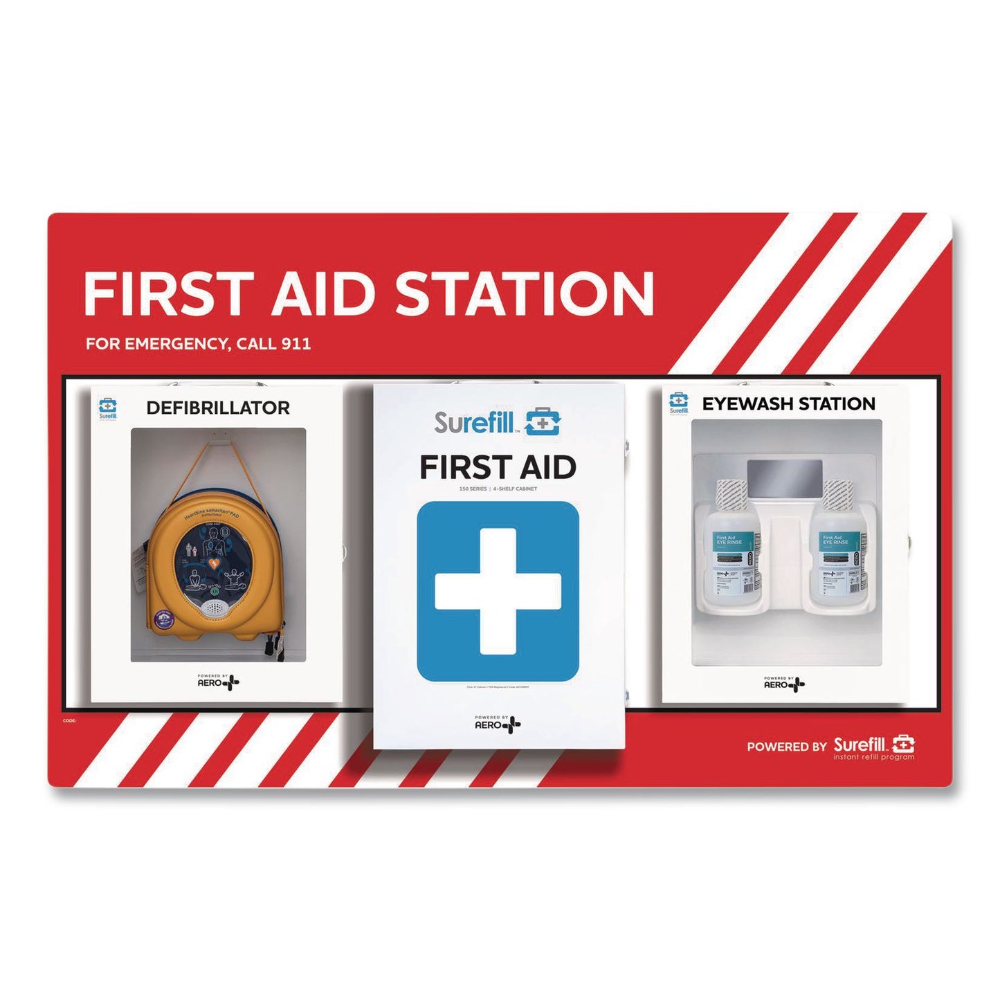 First Aid Station - Empty Backboard, Plastic