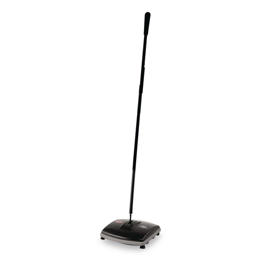 Floor And Carpet Sweeper, 44" Handle, Black/gray